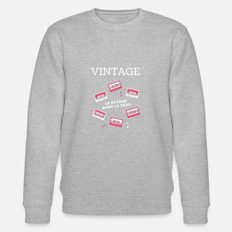 Weinlese - Stanley/Stella Unisex Bio-Sweatshirt CHANGER  - Grau meliert