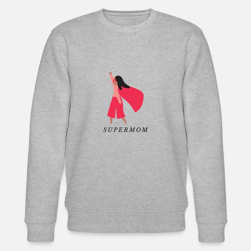 Supermom - Stanley/Stella Unisex Bio-Sweatshirt CHANGER  - Grau meliert