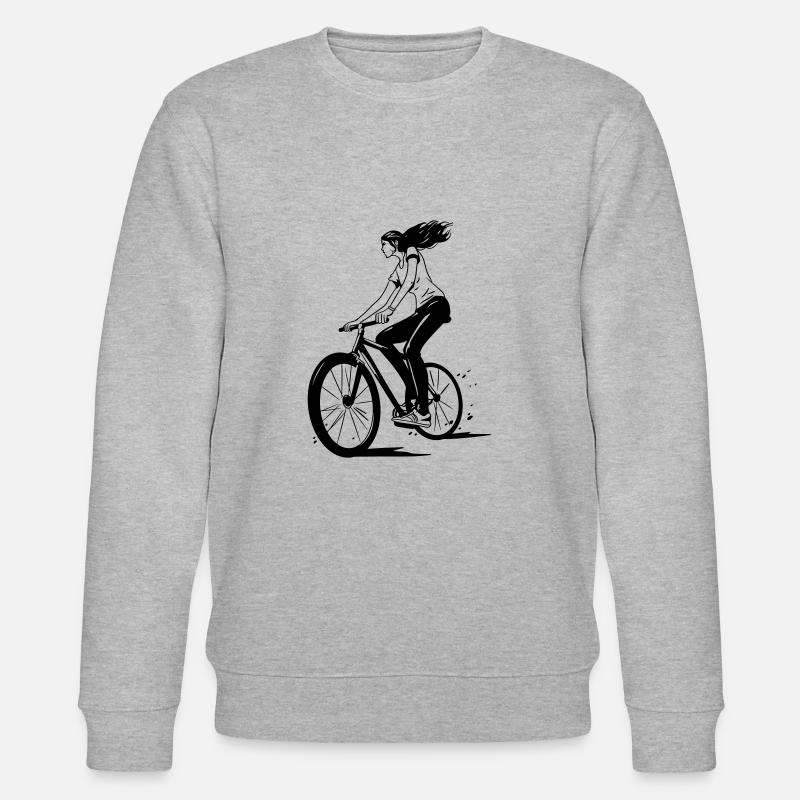 Vélo Mme Singlespeed - Sweat bio CHANGER Stanley/Stella Unisexe - gris chiné