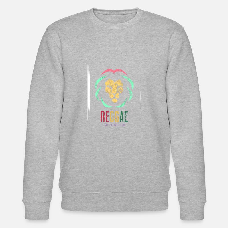Reggae the Lion - Stanley/Stella Unisex Bio-Sweatshirt CHANGER  - Grau meliert