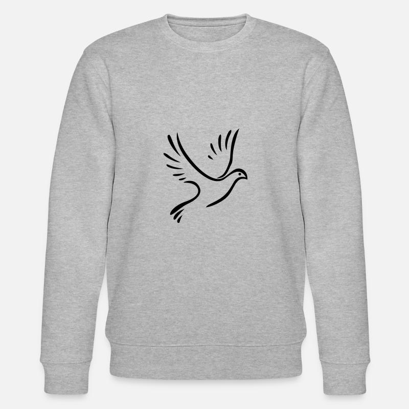 Colombe de la paix - Sweat bio CHANGER Stanley/Stella Unisexe - gris chiné