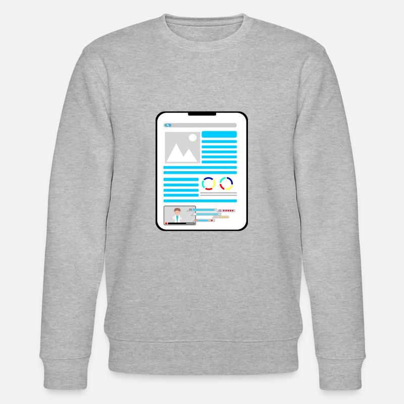 Tablet - Stanley/Stella Unisex Bio-Sweatshirt CHANGER  - Grau meliert