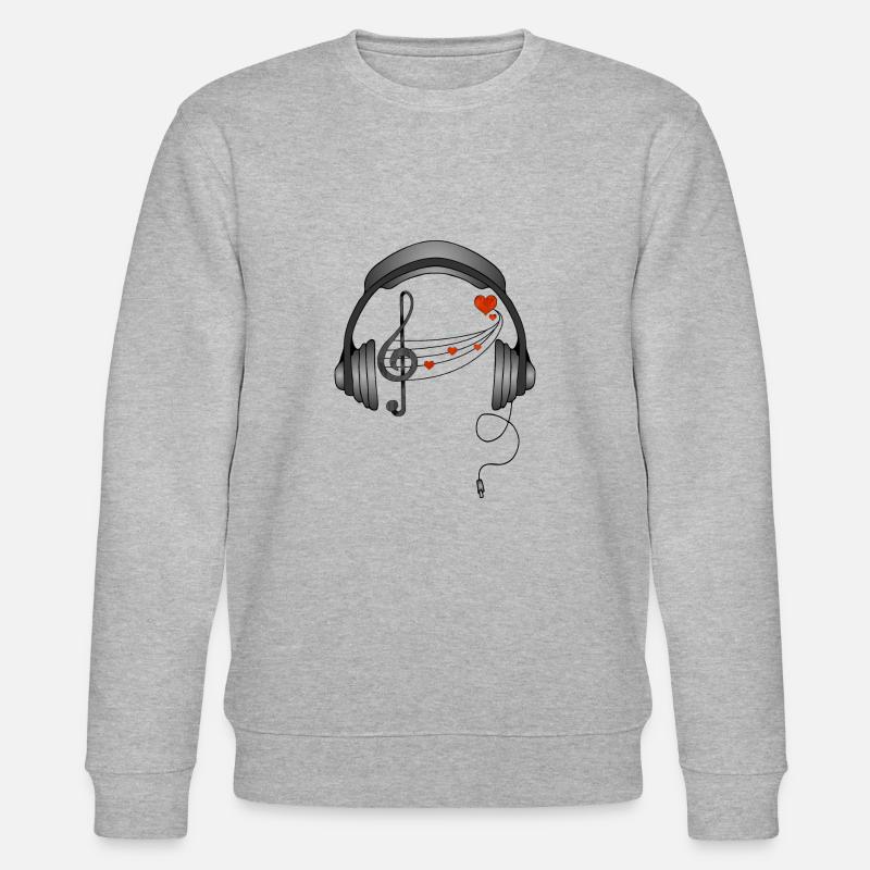 Kopfhörer - Stanley/Stella Unisex Bio-Sweatshirt CHANGER  - Grau meliert
