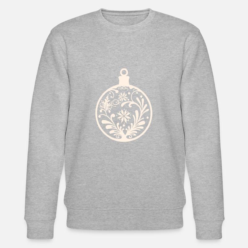 Weihnachtskugel Deko - Stanley/Stella Unisex Bio-Sweatshirt CHANGER  - Grau meliert