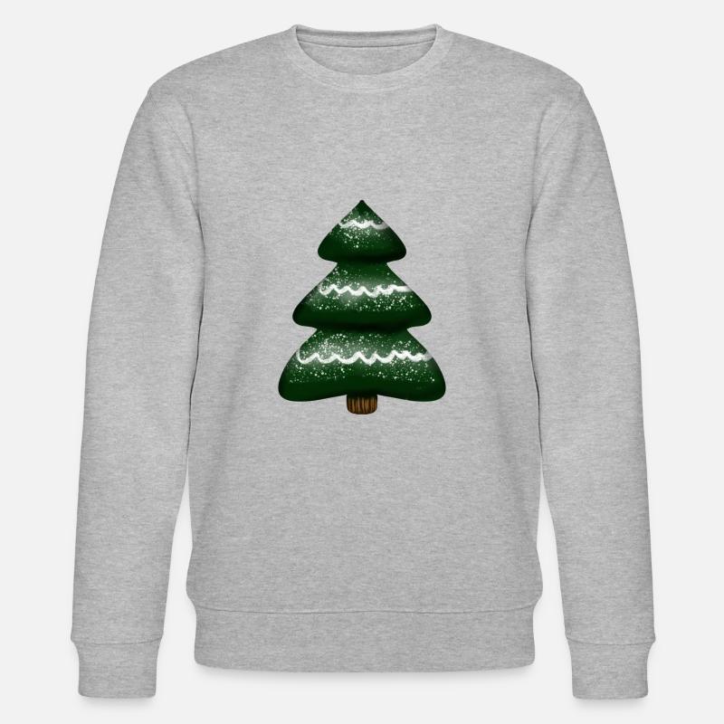 Weihnachtsbaum, Christbaum, Tannenbaum - Stanley/Stella Unisex Bio-Sweatshirt CHANGER  - Grau meliert