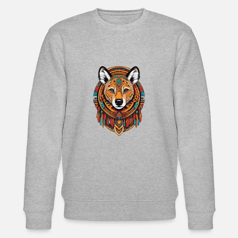 Hyäne - Stanley/Stella Unisex Bio-Sweatshirt CHANGER  - Grau meliert