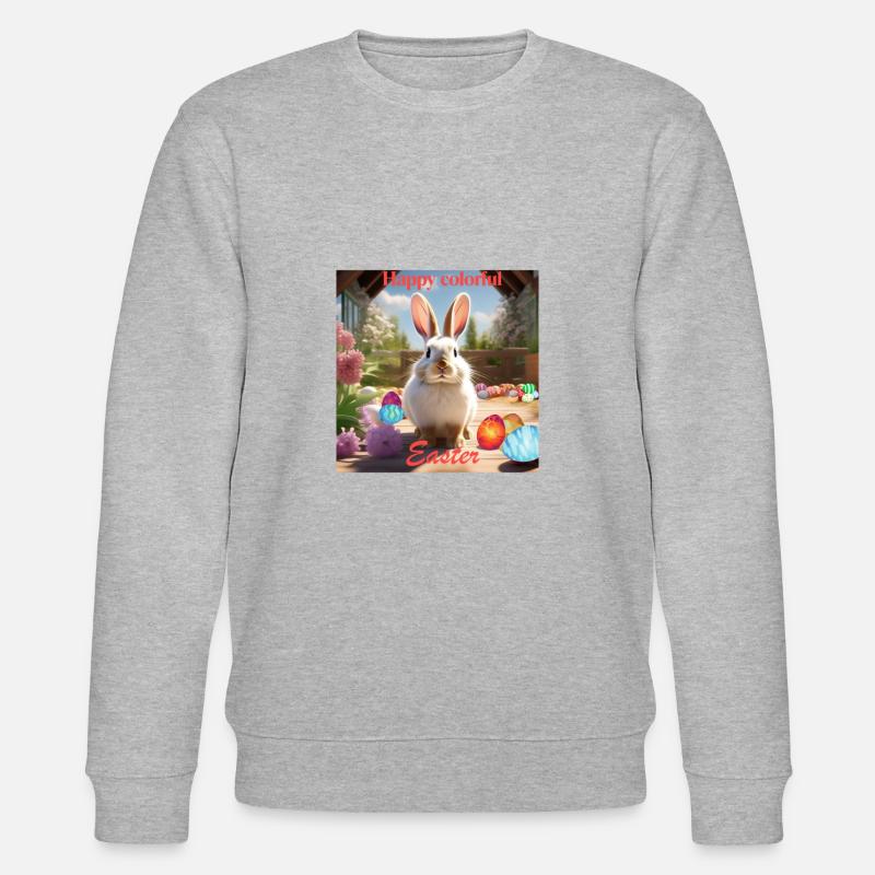 Ostern - Stanley/Stella Unisex Bio-Sweatshirt CHANGER  - Grau meliert