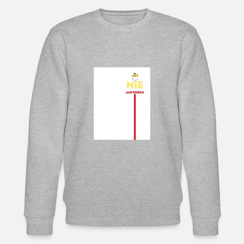 Nie aufgeben - Stanley/Stella Unisex Bio-Sweatshirt CHANGER  - Grau meliert