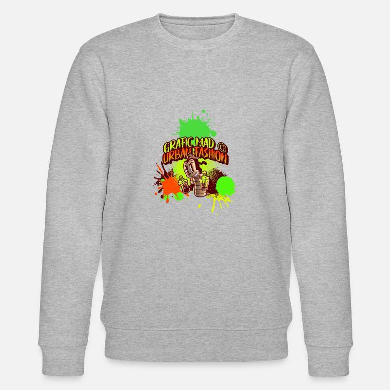 GRAFFITI - Stanley/Stella Unisex Bio-Sweatshirt CHANGER  - Grau meliert