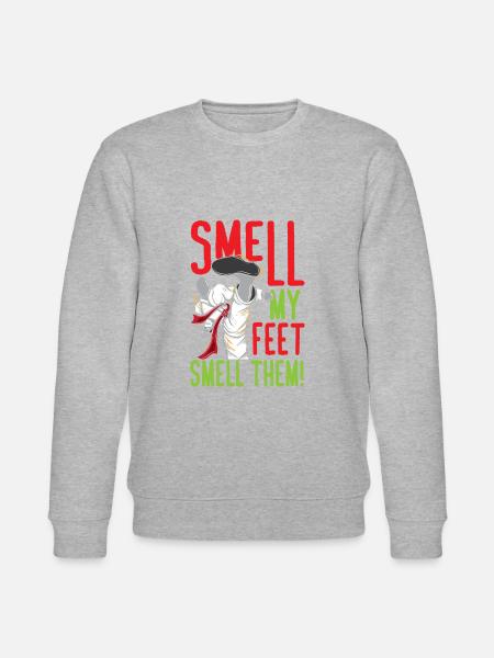 Smell My Feet Funny Karate - Stanley/Stella CHANGER Unisex Organic Sweatshirt - heather grey