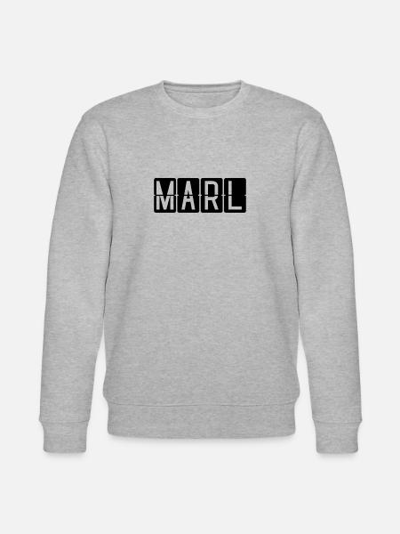 Marl Flughafentafel - Stanley/Stella Unisex Bio-Sweatshirt CHANGER - Grau meliert