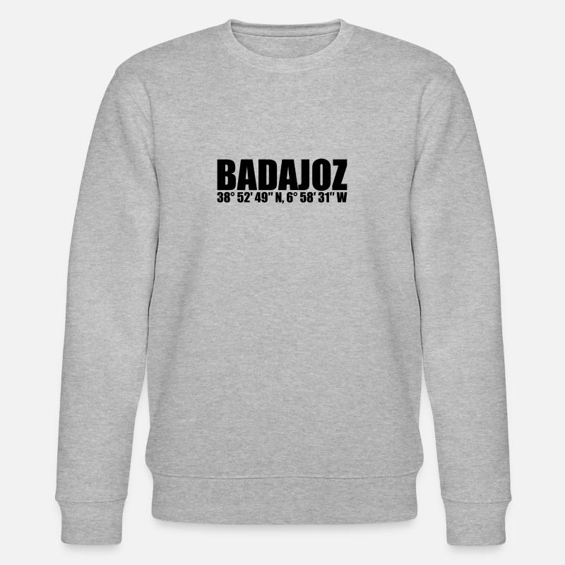 Coordonnées de Badajoz - Sweat bio CHANGER Stanley/Stella Unisexe - gris chiné