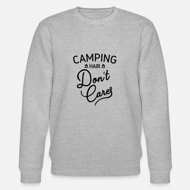 Quotes camping - Stanley/Stella CHANGER Unisex Organic Sweatshirt - heather grey