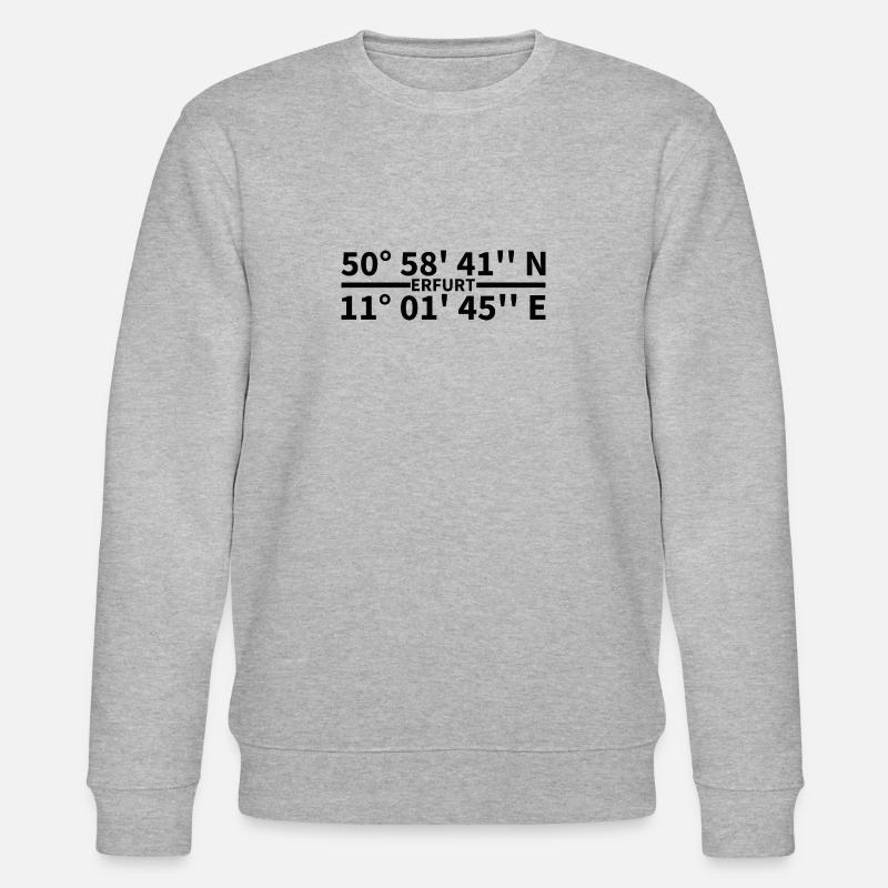 Coordonnées d’Erfurt - Sweat bio CHANGER Stanley/Stella Unisexe - gris chiné