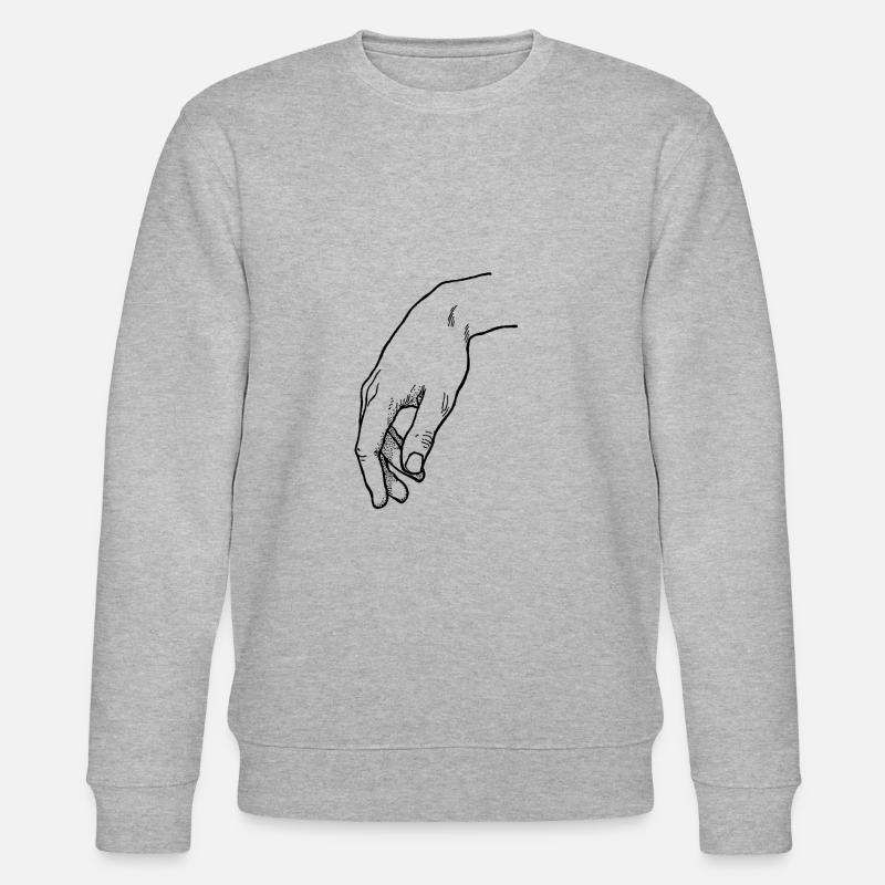 Handzeichen - Stanley/Stella Unisex Bio-Sweatshirt CHANGER  - Grau meliert