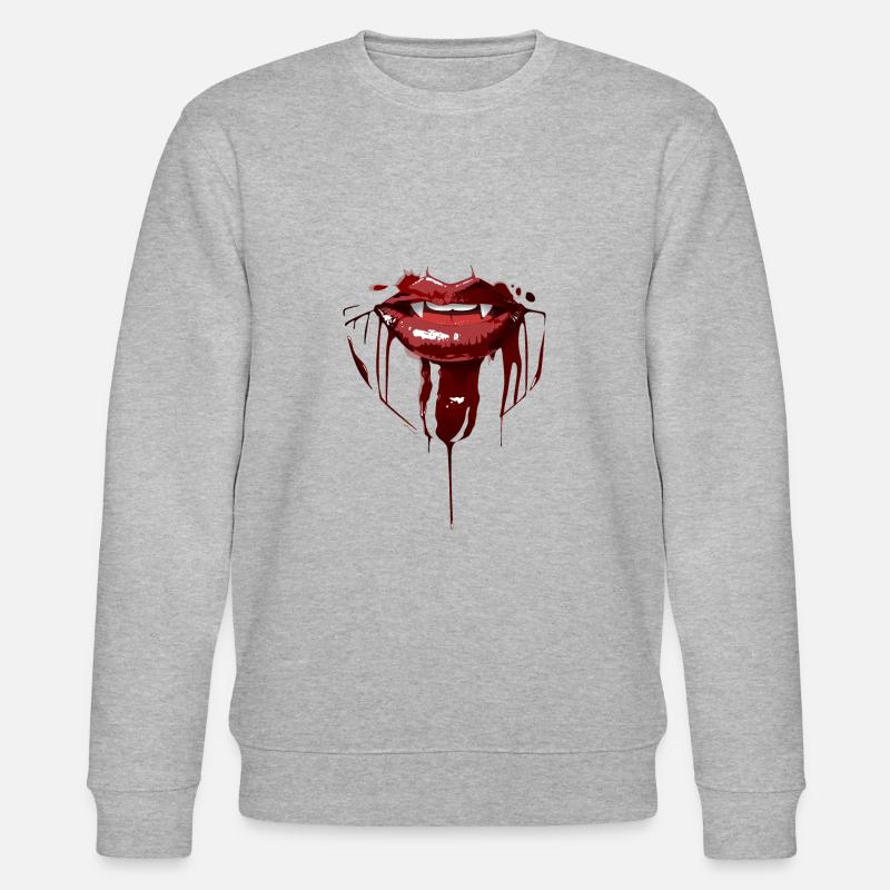 Vampir - Stanley/Stella Unisex Bio-Sweatshirt CHANGER  - Grau meliert