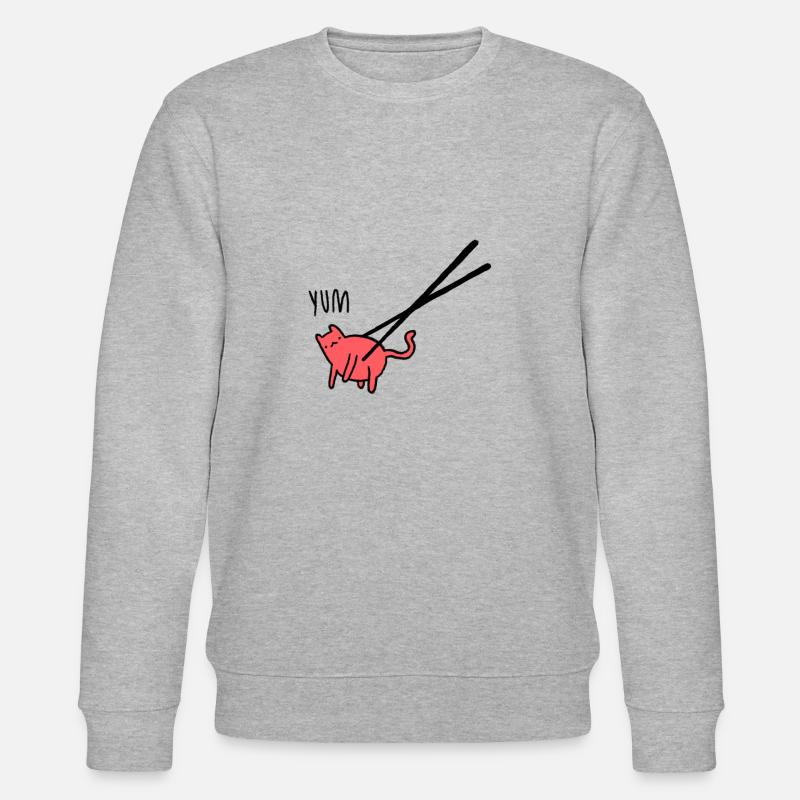 suchi cat - Stanley/Stella Unisex Bio-Sweatshirt CHANGER  - Grau meliert