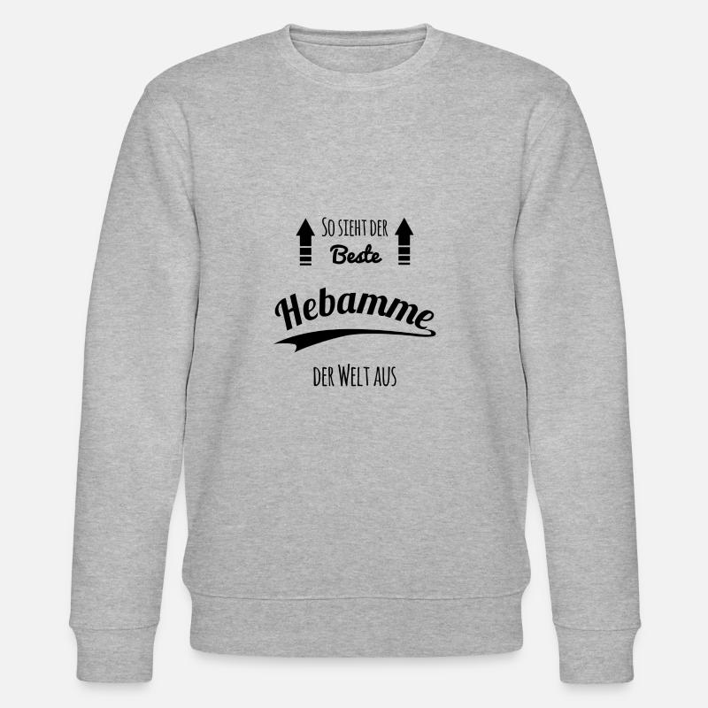 Hebamme - Stanley/Stella Unisex Bio-Sweatshirt CHANGER  - Grau meliert