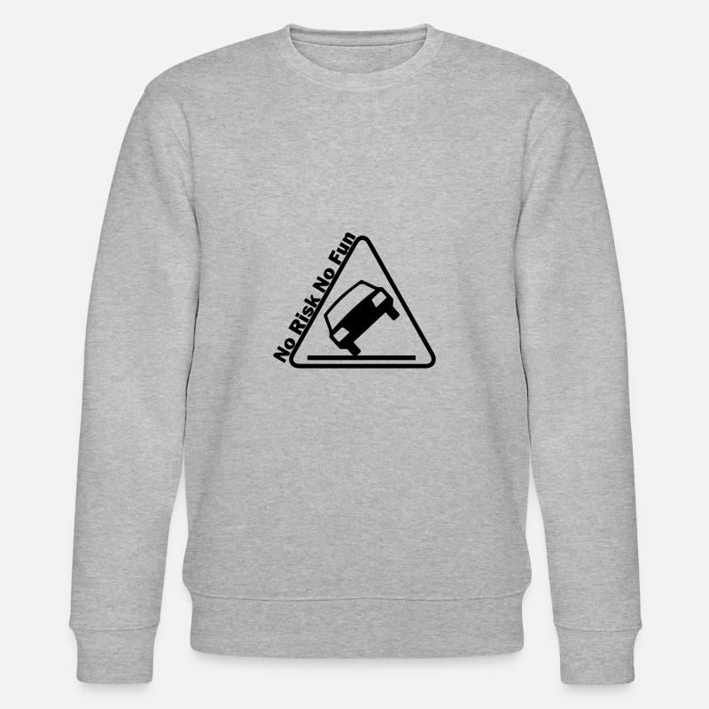 No Risk No Fun - Sweat bio CHANGER Stanley/Stella Unisexe - gris chiné