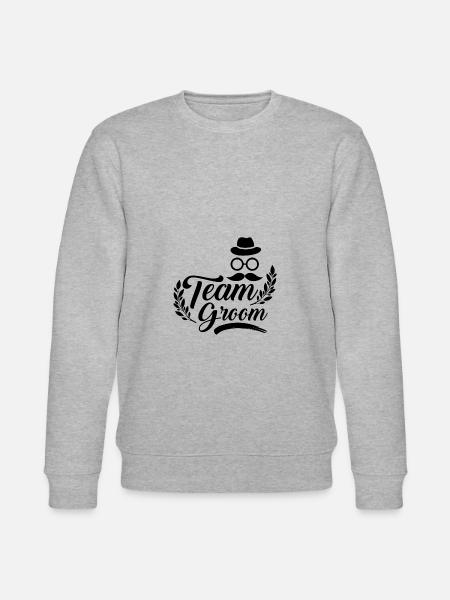Team Groom - Stanley/Stella Unisex Bio-Sweatshirt CHANGER - Grau meliert