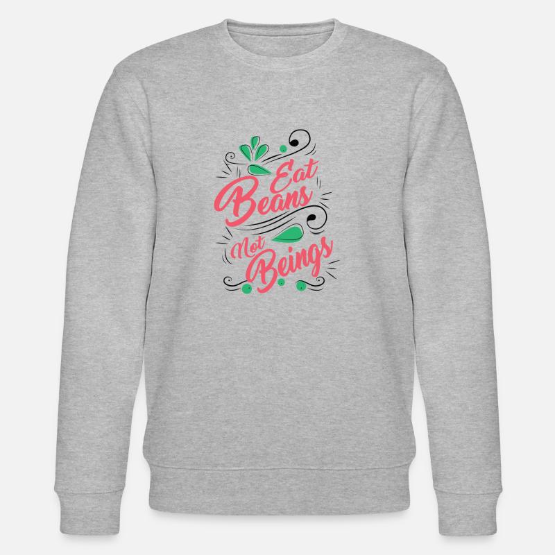 Veganer Vegetarier Tierschutz Geschenkidee - Stanley/Stella Unisex Bio-Sweatshirt CHANGER  - Grau meliert