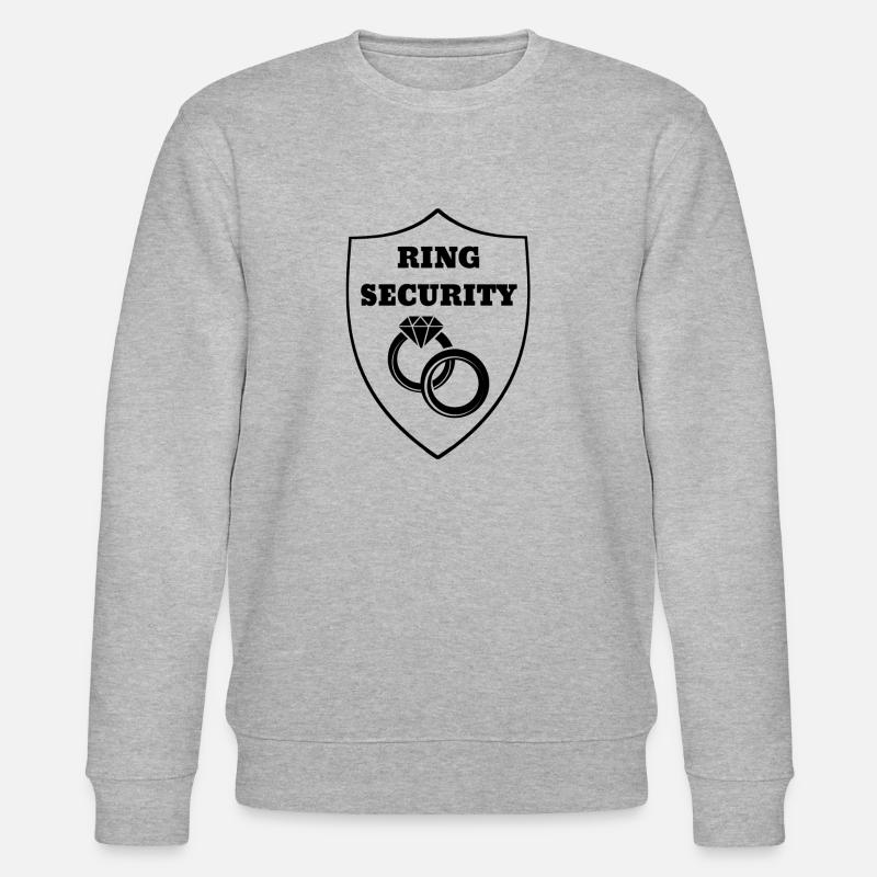 Ring Security JGA Junggesellenabschied Geschenk - Stanley/Stella Unisex Bio-Sweatshirt CHANGER  - Grau meliert