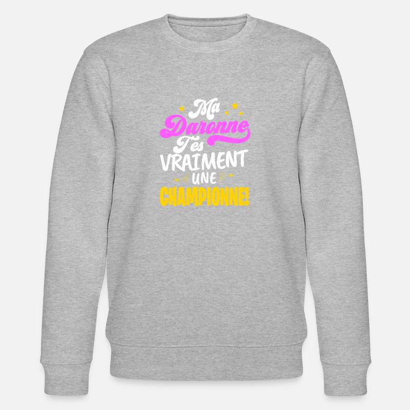 La daronne 2 - Sweat bio CHANGER Stanley/Stella Unisexe - gris chiné