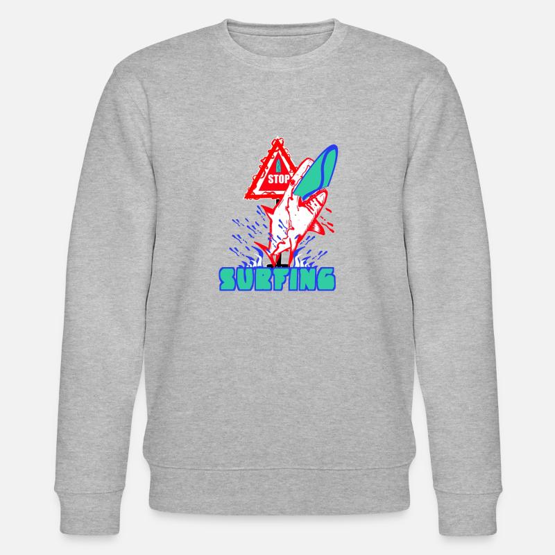 Arrêt - Surf - Sweat bio CHANGER Stanley/Stella Unisexe - gris chiné