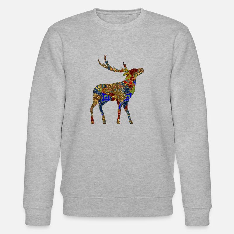 Hirsch - Stanley/Stella Unisex Bio-Sweatshirt CHANGER  - Grau meliert