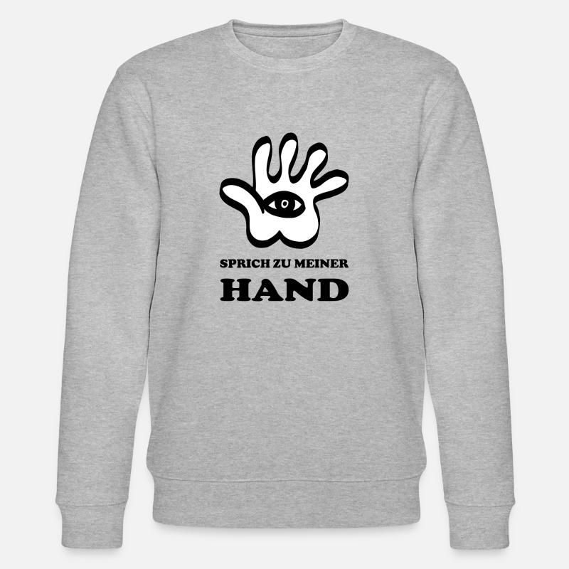 Sprich zu meiner Hand - Stanley/Stella Unisex Bio-Sweatshirt CHANGER  - Grau meliert