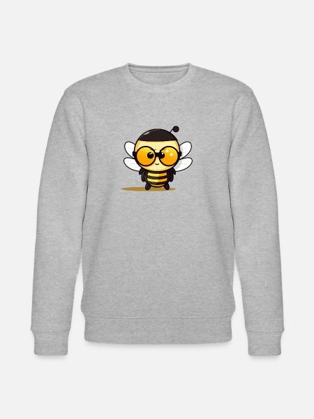 Bee Sunglasses Brummer Honey Bee - Stanley/Stella CHANGER Unisex Organic Sweatshirt - heather grey