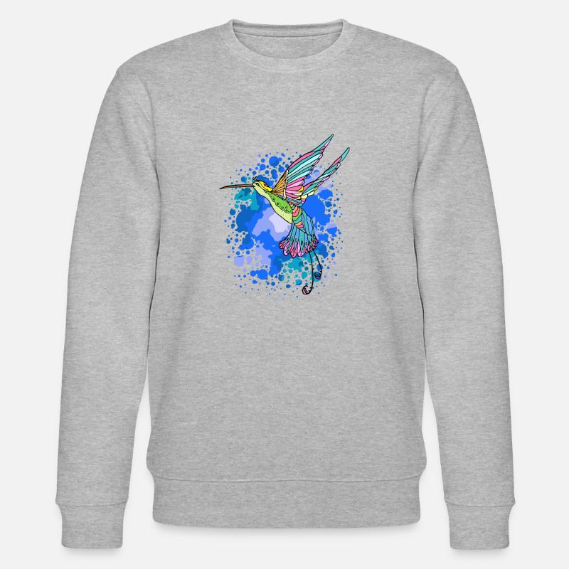 Kolibri - Stanley/Stella Unisex Bio-Sweatshirt CHANGER  - Grau meliert