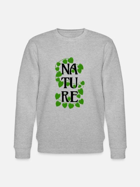 Nature mit Ranke - Stanley/Stella Unisex Bio-Sweatshirt CHANGER  - Grau meliert