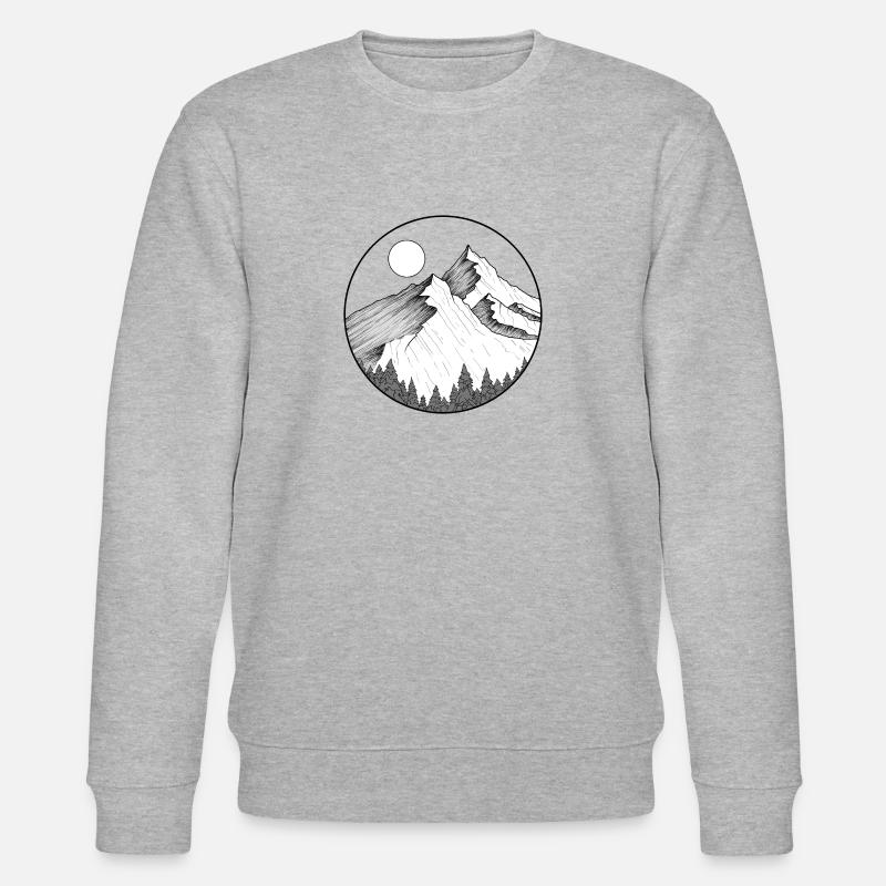 Logo okrągłe gór - Ekologiczna bluza unisex Stanley/Stella CHANGER - szary melanż