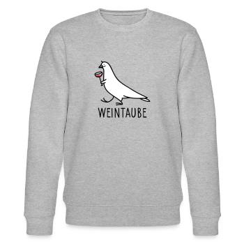 Wein -Taube - Stanley/Stella Unisex Bio-Sweatshirt CHANGER  - Grau meliert - Vorne - Nik (191cm) & Marisol (170cm)