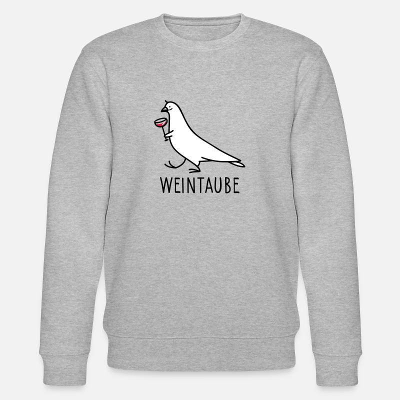 Wein -Taube - Stanley/Stella Unisex Bio-Sweatshirt CHANGER  - Grau meliert