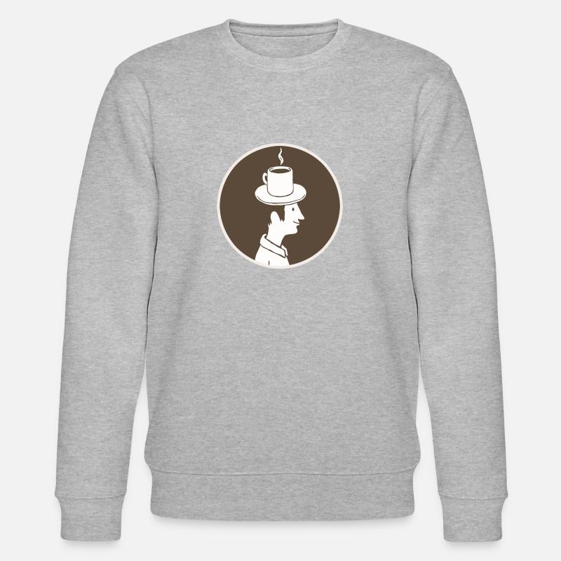 Kaffeehut Mann - Stanley/Stella Unisex Bio-Sweatshirt CHANGER  - Grau meliert