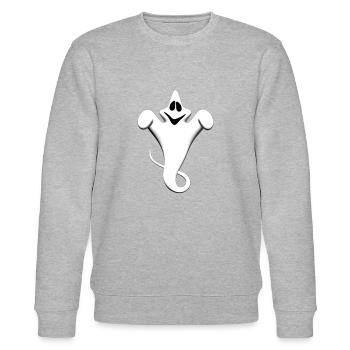 Geist - Stanley/Stella Unisex Bio-Sweatshirt CHANGER  - Grau meliert - Vorne - Nik (191cm) & Marisol (170cm)
