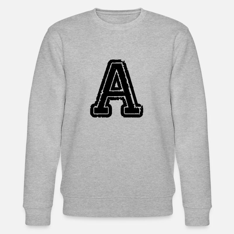 buchstabe A - Stanley/Stella Unisex Bio-Sweatshirt CHANGER  - Grau meliert