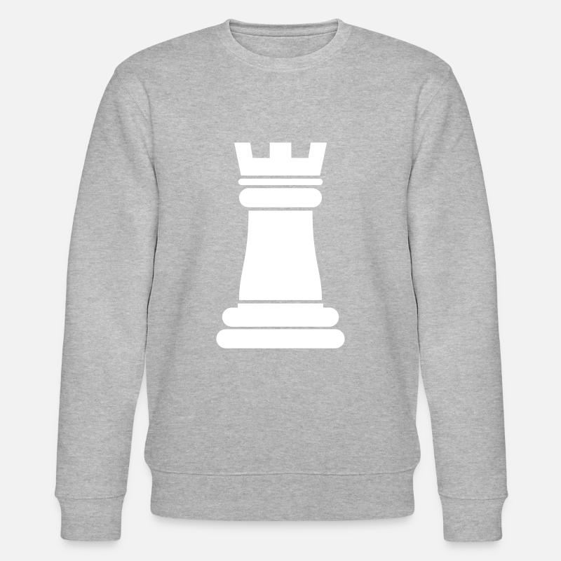 Schachfigur Turm - Stanley/Stella Unisex Bio-Sweatshirt CHANGER  - Grau meliert