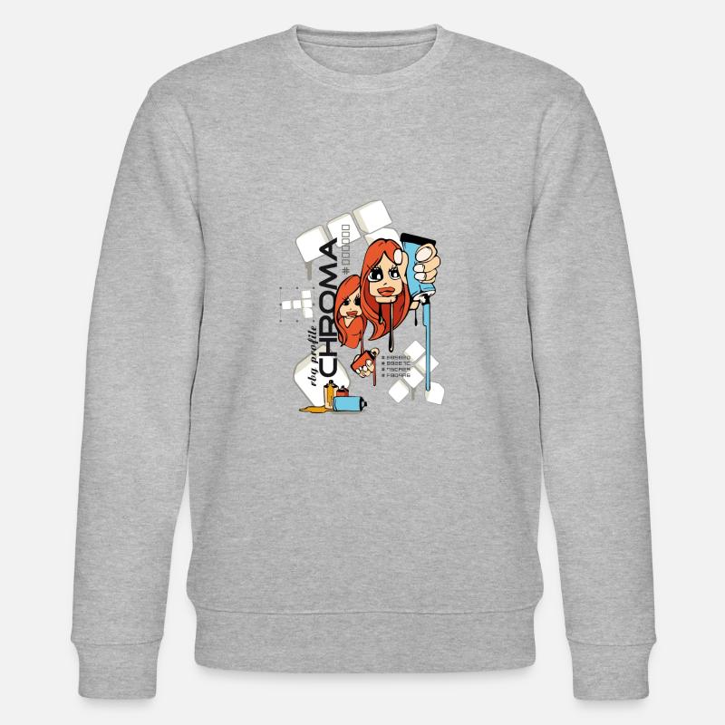 Chroma - Stanley/Stella Unisex Bio-Sweatshirt CHANGER  - Grau meliert