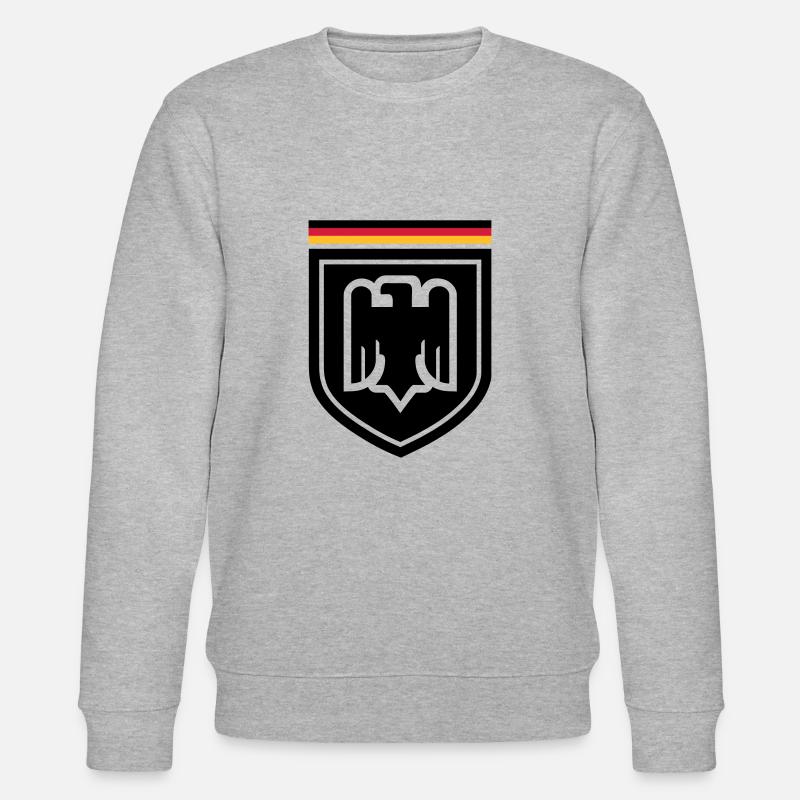 Deutschland Adler Abzeichen 01 - Stanley/Stella Unisex Bio-Sweatshirt CHANGER  - Grau meliert