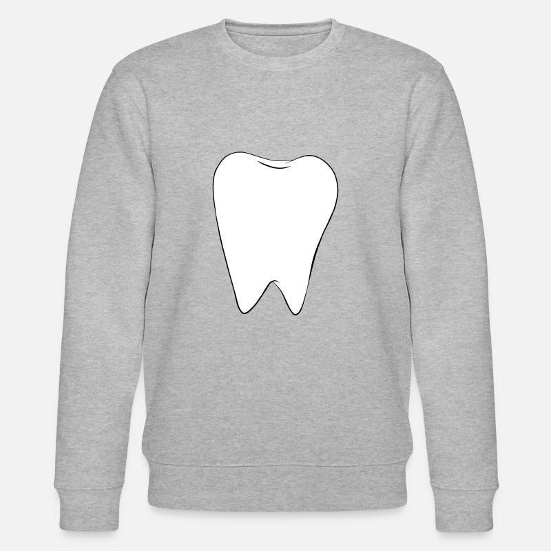 Dent blanche - Sweat bio CHANGER Stanley/Stella Unisexe - gris chiné