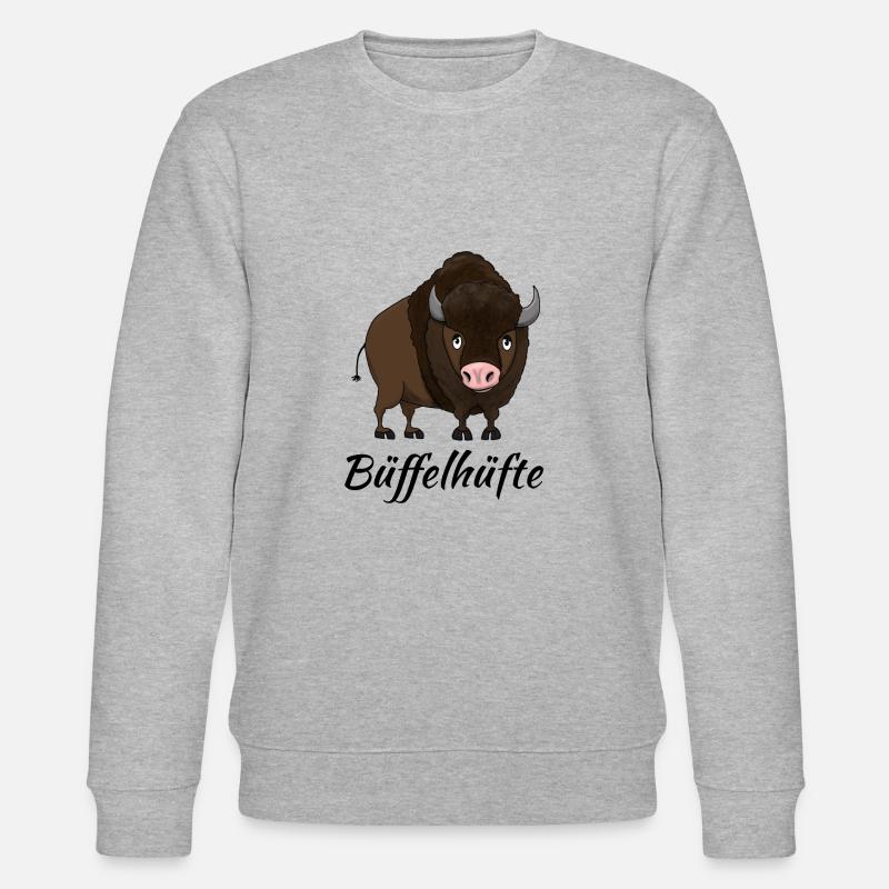 Büffelhüfte - Stanley/Stella Unisex Bio-Sweatshirt CHANGER  - Grau meliert