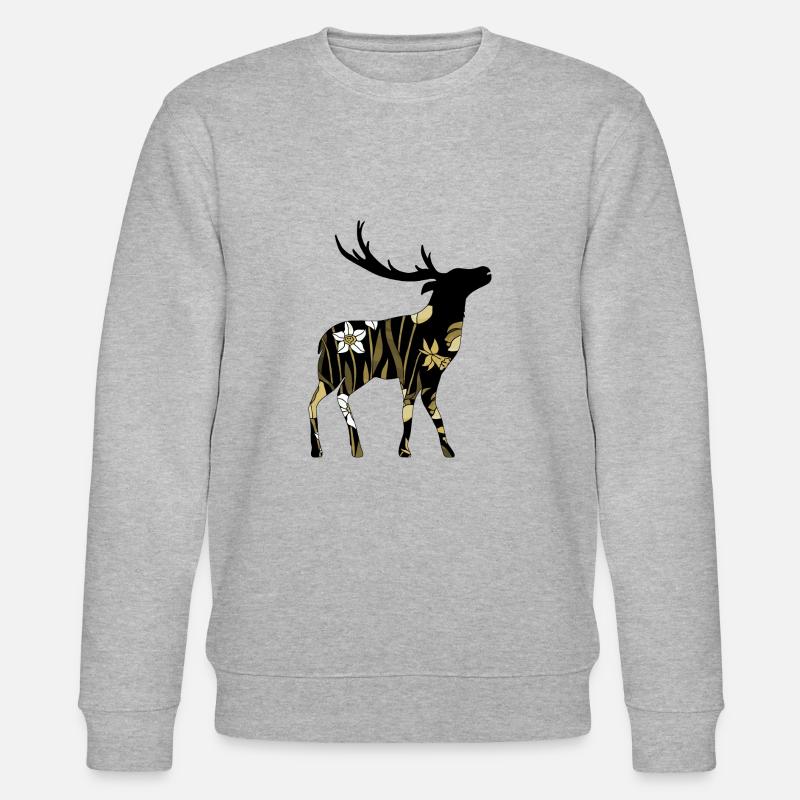 Cerf - Sweat bio CHANGER Stanley/Stella Unisexe - gris chiné