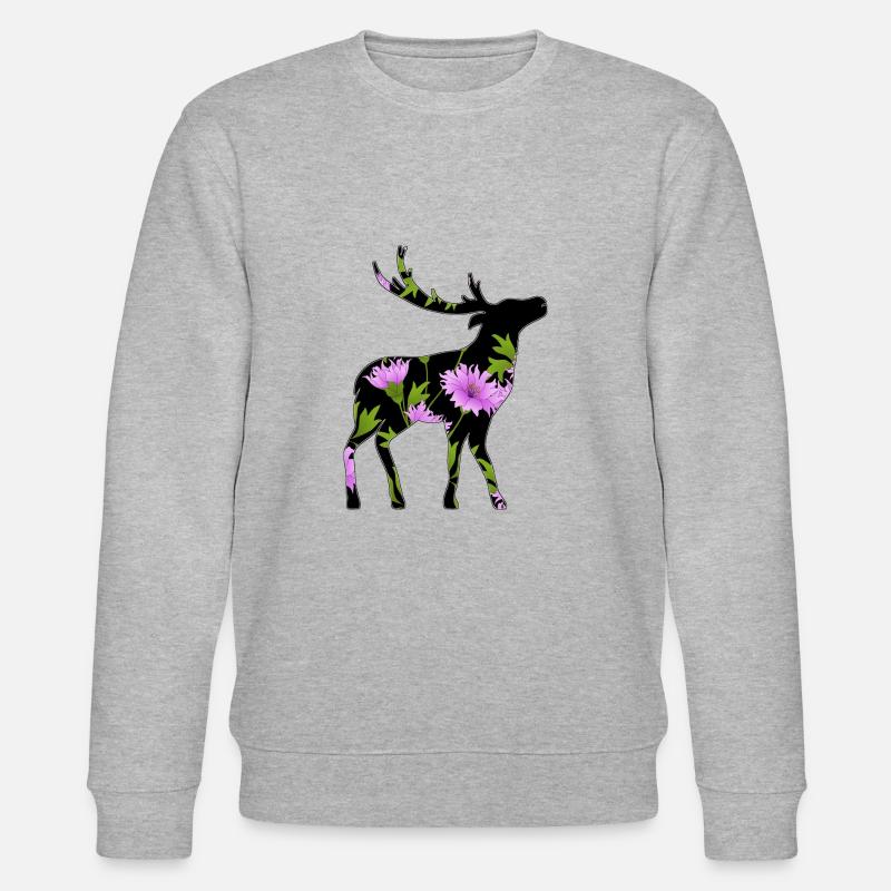 Hirsch - Stanley/Stella Unisex Bio-Sweatshirt CHANGER  - Grau meliert