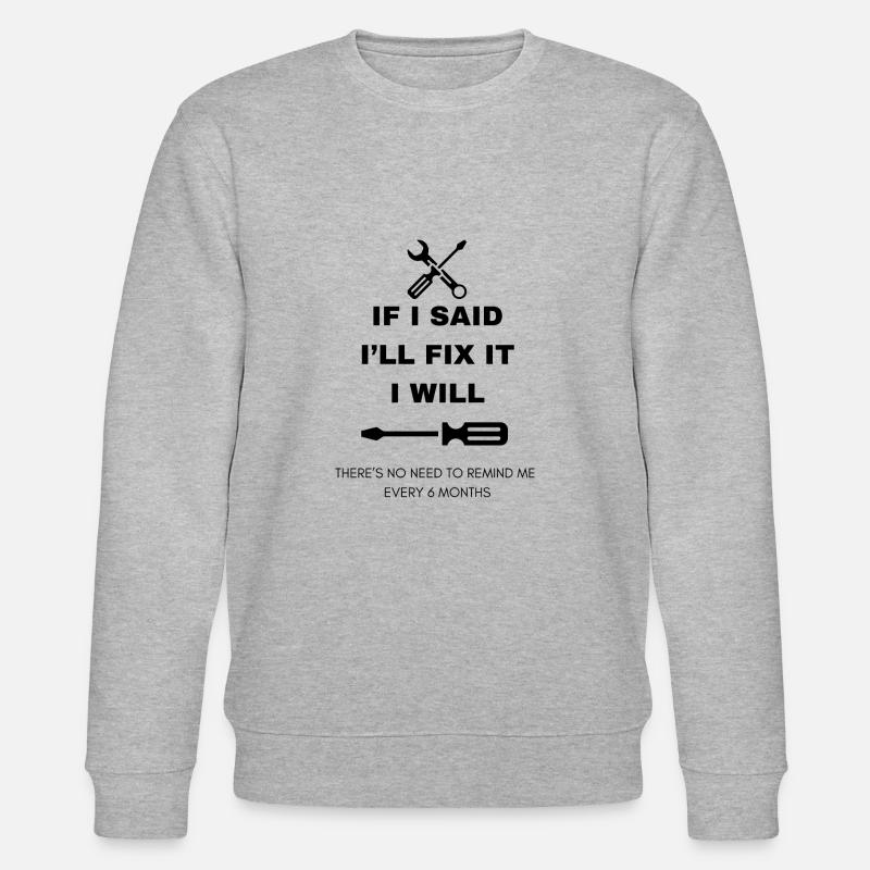 Heimwerker - Stanley/Stella Unisex Bio-Sweatshirt CHANGER  - Grau meliert