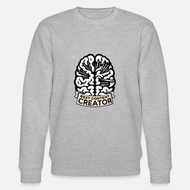 Content Creator Masterpiece - Stanley/Stella Unisex Bio-Sweatshirt CHANGER  - Grau meliert