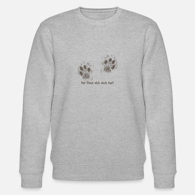 Der freut sich doch nur! - Stanley/Stella Unisex Bio-Sweatshirt CHANGER  - Grau meliert