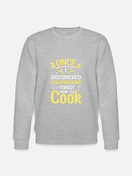 Scrapbooking Card Making Saying - Stanley/Stella CHANGER Unisex Organic Sweatshirt - heather grey